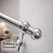 Varão de cortina cromado 3 metros 28 mm