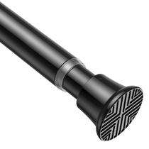 Varão de cortina de chuveiro de tensão ajustável AIZESI Black 80-195cm