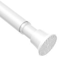 Varão de cortina de chuveiro de tensão ajustável AIZESI White 80-195cm