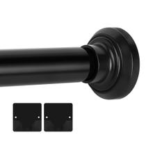 Varão de cortina de chuveiro ENJOYBASICS Matte Black 85-190 cm em aço inoxidável