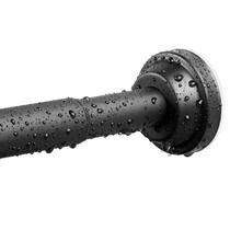 Varão de cortina de chuveiro Haryaers Matte Black 100-193cm em aço inoxidável Varão de cortina de chuveiro Haryaers Matte Black 100-193cm em aço inoxidável