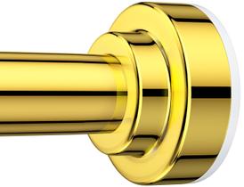 Varão de cortina de chuveiro TEECK ajustável 81-173 cm dourado