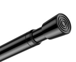 Varão de cortina de tensão AIZESI Spring 80 a 147 cm preto