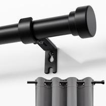 Varão de cortina Joydeco Black 40-365 cm de alumínio ajustável