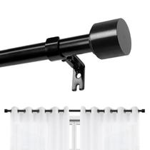 Varão de cortina Joydeco Modern Adjustable 81-427 cm Black Metal