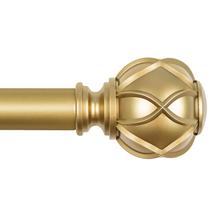 Varão de cortina KAMANINA Gold 180-360 cm com acabamentos de textura em rede
