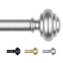 Varão de cortina KAMANINA Silver 122-213 cm ajustável com acabamentos Varão de cortina KAMANINA Silver 122-213 cm ajustável com acabamentos