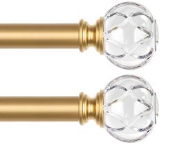 Varão de cortina KAMANINA Telescoping Luxury Gold 80-147 cm, pacote com 2 Varão de cortina KAMANINA Telescoping Luxury Gold 80-147 cm, pacote com 2