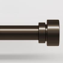 Varão de cortina Lootkell Modern Brown 183 a 366 cm ajustável