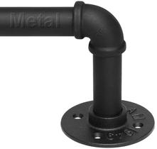 Varão de cortina Refrze Industrial Preto 168-305cm ajustável Varão de cortina Refrze Industrial Preto 168-305cm ajustável
