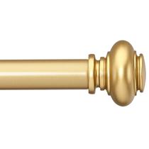 Varão de cortina SIMEWIN Gold 180-360 cm de diâmetro ajustável de 2,5 a 3 cm.