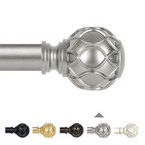 Varão de cortina TANGWIN Silver Ajustável 91-224 cm Heavy Duty