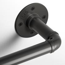 Varão de cortina TEAKMAMA Industrial 2,5 cm de diâmetro 70-120 cm cinza Varão de cortina TEAKMAMA Industrial 2,5 cm de diâmetro 70-120 cm cinza