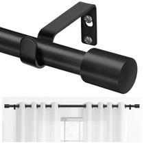 Varão de cortina TONIAL Black 80-147cm ajustável para janelas 50-135cm Varão de cortina TONIAL Black 80-147cm ajustável para janelas 50-135cm