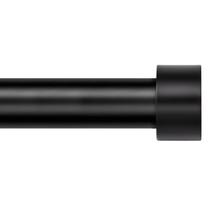 Varão de cortina Zeerobee 32-48 cm de comprimento ajustável preto
