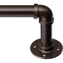 Varão de Cortina Zeerobee Ajustável 122-218 cm Bronze Antigo