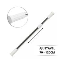 Varão Extensível Bastão Ajustável Porta Cortina Box Banheiro Varão Extensível Bastão Ajustável Porta Cortina Box Banheiro