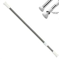 Varão Extensivo Ajustável Cortina de Box Banheiro 120 CM inox