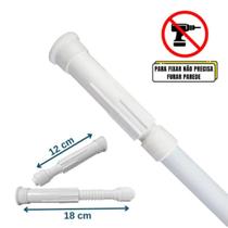 Varão Extensivo Ajustável Para Cortina de Box Banheiro Pia ou Closet Varão Extensivo Ajustável Para Cortina de Box Banheiro Pia ou Closet