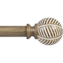 Varão para Cortina Zeerobee 81-122 cm Resistência Extra com Acabamento Madeira