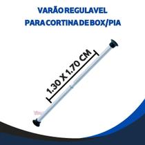 Varão Regulável Tubo Extensível para Cortina de Box Pia Aluminio