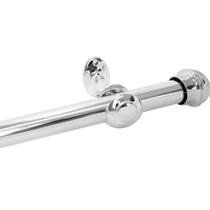 Varão Simples para Cortina de 2 Metros 28mm - Prata