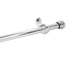 Varão Simples para Cortina de 3 Metros Espessura 19mm - Prata