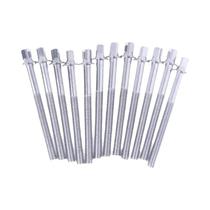 Varas De Tensão Para Bateria De 5/6mm, 12 Peças Com Arruelas Para Performance De Bateria Jazz Varas De Tensão Para Bateria De 5/6mm, 12 Peças Com Arruelas Para Performance De Bateria Jazz