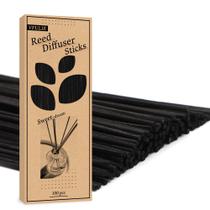 Varas difusoras de junco VFULIE 100 unidades de madeira de vime natural de 25 cm Varas difusoras de junco VFULIE 100 unidades de madeira de vime natural de 25 cm