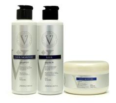 Varcare Concept Shampoo,Máscara E Inversor Sos Moisture Pós Química