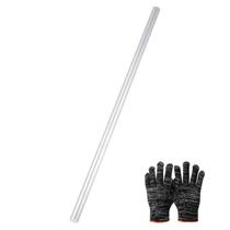 Vareta de alumínio MECCANIXITY 6061 12 mm de diâmetro 356 mm de comprimento em tom prateado Vareta de alumínio MECCANIXITY 6061 12 mm de diâmetro 356 mm de comprimento em tom prateado