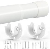 Vareta de armário SUTINE 43-173 cm ajustável em metal branco pesado Vareta de armário SUTINE 43-173 cm ajustável em metal branco pesado