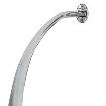 Vareta de chuveiro curvada cromada ajustável de 183 cm Zenna Home