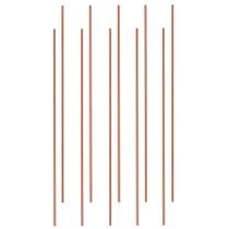 Vareta de cobre Euogeudel 10 peças de cobre puro com 3 mm de diâmetro e 40 cm de comprimento Vareta de cobre Euogeudel 10 peças de cobre puro com 3 mm de diâmetro e 40 cm de comprimento