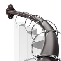 Vareta de cortina de chuveiro Mcrbeay Curved 40-72 polegadas em aço inoxidável Vareta de cortina de chuveiro Mcrbeay Curved 40-72 polegadas em aço inoxidável