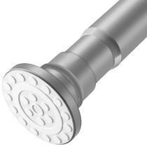 Vareta de cortina de chuveiro XQIYY ajustável 70-120 cm cinza à prova de ferrugem