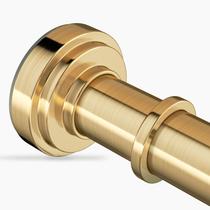 Vareta de cortina de chuveiro ZYRW Gold ajustável 90-250 cm em aço inoxidável Vareta de cortina de chuveiro ZYRW Gold ajustável 90-250 cm em aço inoxidável