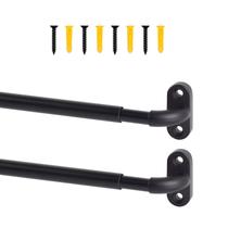 Vareta de cortina de faixa TYRON ajustável de 30-45 cm e 10 mm de diâmetro, pacote com 2 Vareta de cortina de faixa TYRON ajustável de 30-45 cm e 10 mm de diâmetro, pacote com 2