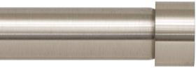 Vareta de cortina de janela lateral Ivilon End Cap Design 2,54 cm de níquel escovado