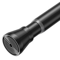 Vareta de cortina de tensão AIZESI para Windows de 114 a 196cm preta