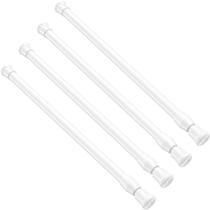 Vareta de cortina de tensão AIZESI Spring Tension 27-37 cm branca 4 unidades