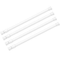 Vareta de cortina de tensão AIZESI Spring Tension 30-50 cm branca 4 unidades