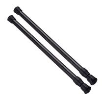 Vareta de cortina de tensão AIZESI Spring Tension 40-70 cm preta 2 unidades