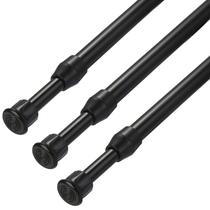 Vareta de cortina de tensão OEH, 3 peças, à prova de ferrugem, 70-120 cm, preta Vareta de cortina de tensão OEH, 3 peças, à prova de ferrugem, 70-120 cm, preta