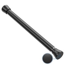 Vareta de cortina de tensão QINGYUN preta 40-65 cm de liga de ferro+borracha