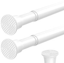 Vareta de cortina de tensão SISELBA White Spring 60-120 cm 2 unidades Vareta de cortina de tensão SISELBA White Spring 60-120 cm 2 unidades