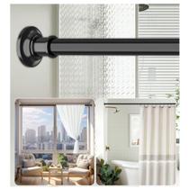 Vareta de cortina de tensão Widyana Extra Long 110-305cm em aço inoxidável Vareta de cortina de tensão Widyana Extra Long 110-305cm em aço inoxidável