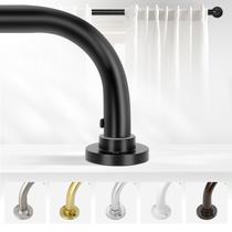 Vareta de cortina TANGWIN Black Wrap Around 120 a 230 cm em preto fosco