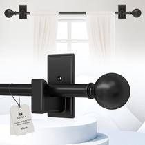 Vareta de cortina TKZTKZ ajustável sem furadeira 91-223cm preta