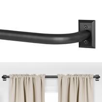 Vareta de cortina ZYRW Black Room Darkening 120-230 cm Preto fosco